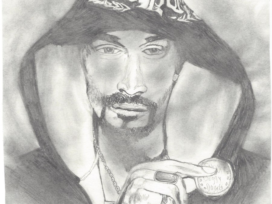 Graphite portrait of a man in a hood holding a chalice