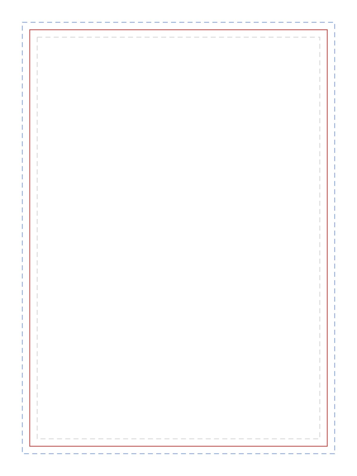 Push-pull door decal die-line with updated safety margin, bleed, and finish-size lines