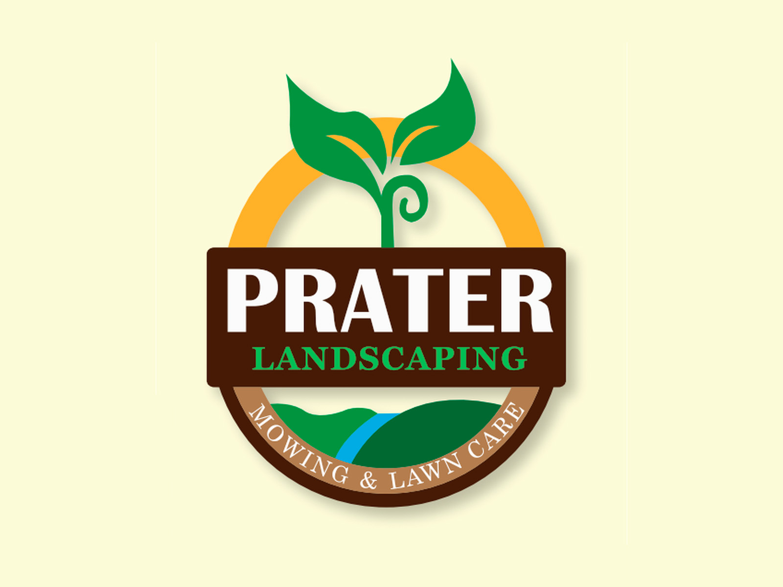 Prater Landscaping badge logo