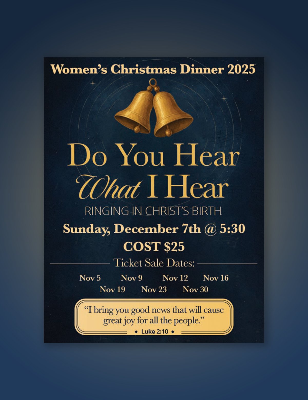 2025 event flyer — Do You Hear What I Hear